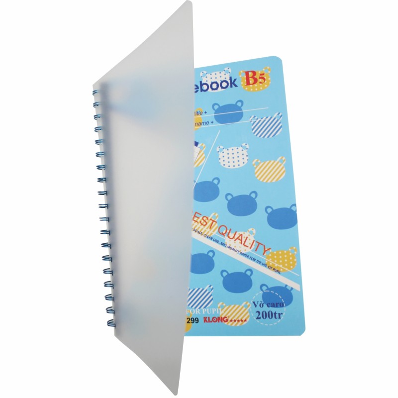 Sổ Caro A4 Math Notebook - 200 trang Klong 