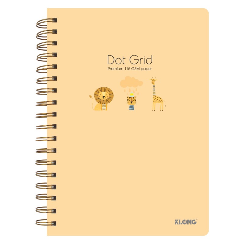 Sổ lò xo kép Dot Grid hoạt hình dễ thương