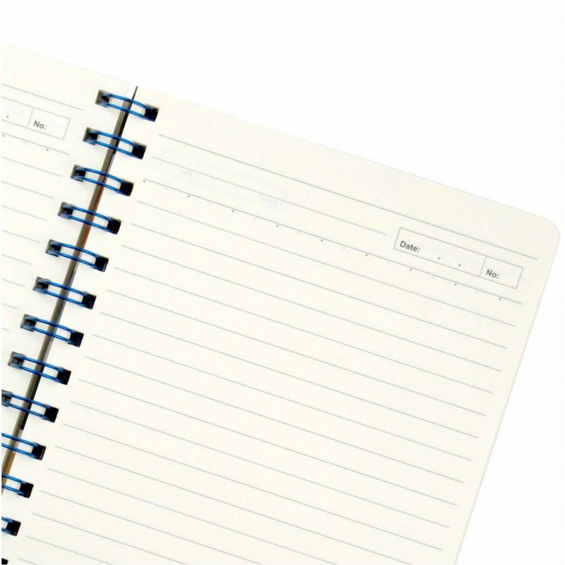 Sổ tay lò xo kép sọc ngang Planner A5-200